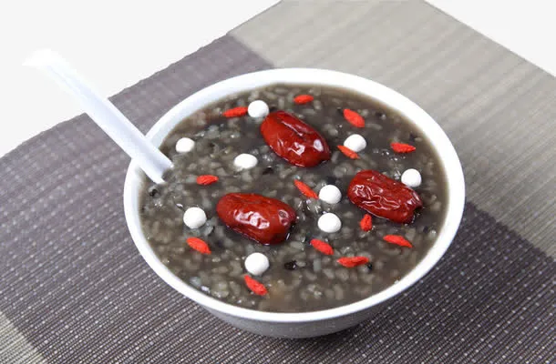 黑米粥图片免抠