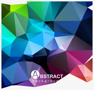 立体拼接背景矢量