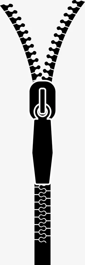 黑色塑料拉链纹理免抠