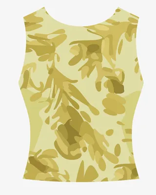 卡通迷彩背心免抠