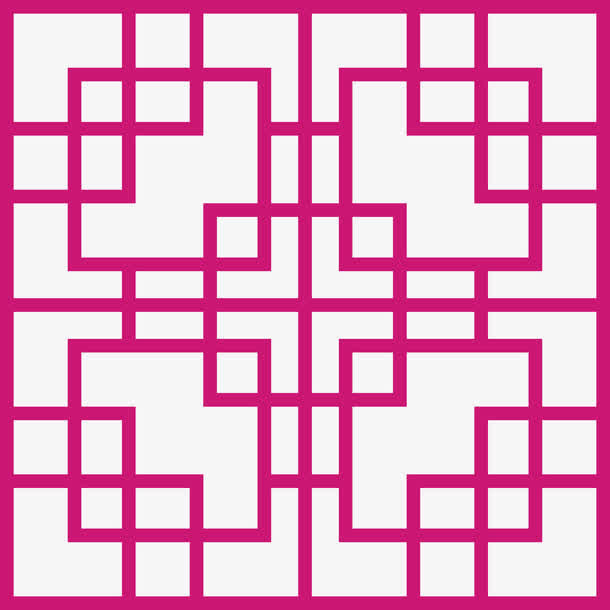 红色古典边框图案免抠