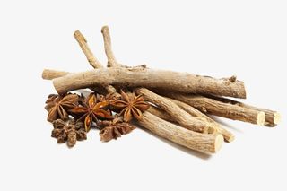 中草药甘草根组合免抠