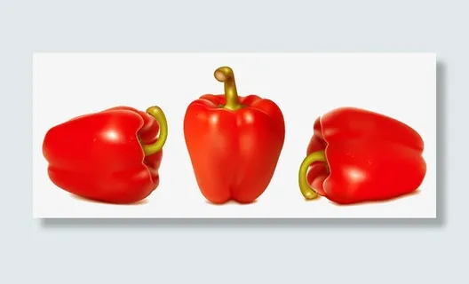 不同角度的彩椒免抠