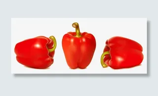 不同角度的彩椒免抠