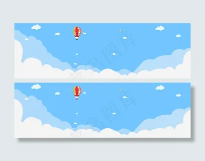 清爽简洁banner背景图