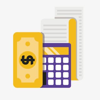 黄色纸币消费免抠