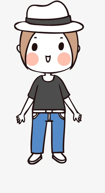 人物手绘插画可爱素材57免抠