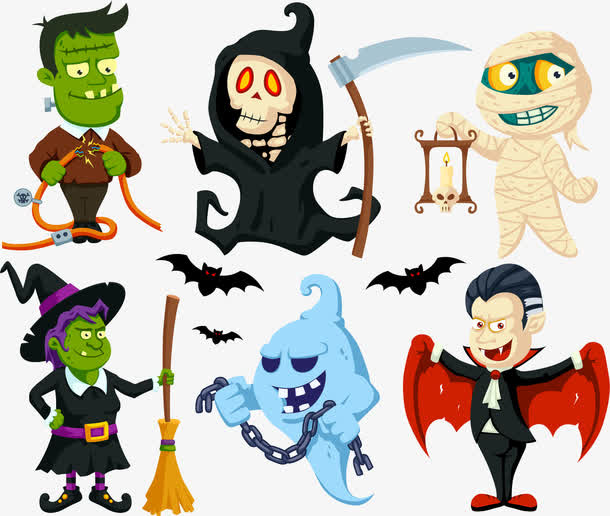 万圣节设计元素免抠