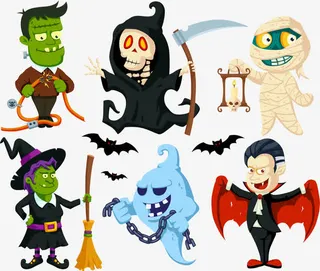 万圣节设计元素免抠