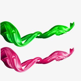 漂浮彩带免抠