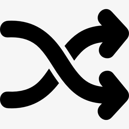 洗牌箭手绘符号图标免抠