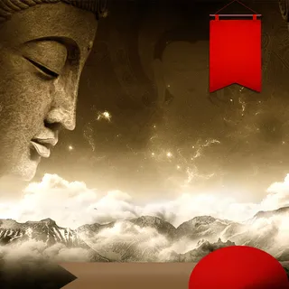 大气宗教头像主图背景素材高清