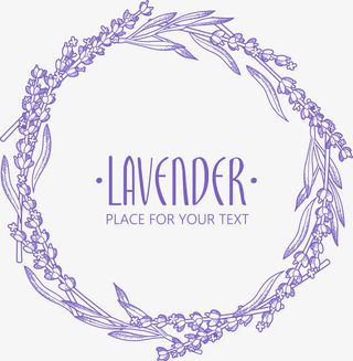 紫色清新花藤免抠