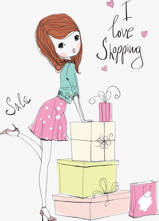 可爱女孩矢量免抠