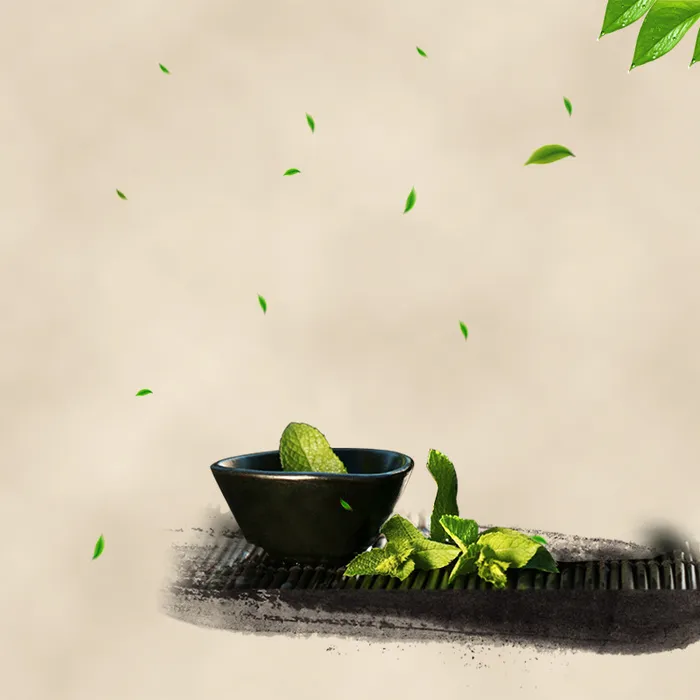 古朴茶叶茶具PSD分层主图背景素材高清