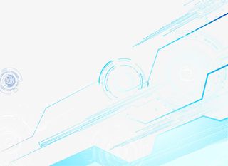 蓝色科幻纹路边框纹理免抠