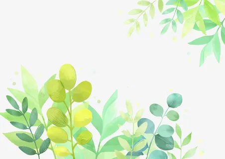 春天植物水彩插画免抠 春天植物水彩插画免抠