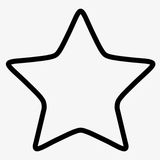 空心五角星图标免抠