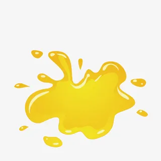 卡通黄色墨迹喷溅免抠 卡通黄色墨迹喷溅免抠