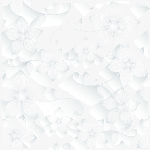 白色清新花朵背景