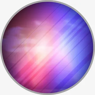 彩色渐变创意光效圆形免抠