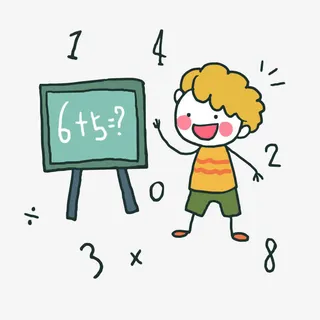 世界儿童日卡通儿童教育素材免抠