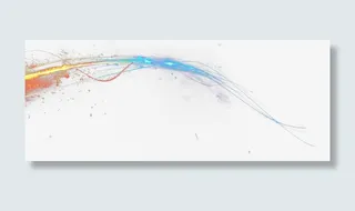 科技感绚丽彩色光带光效免抠