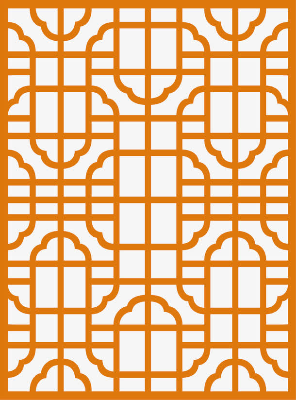 中式的古典古风窗棂免抠
