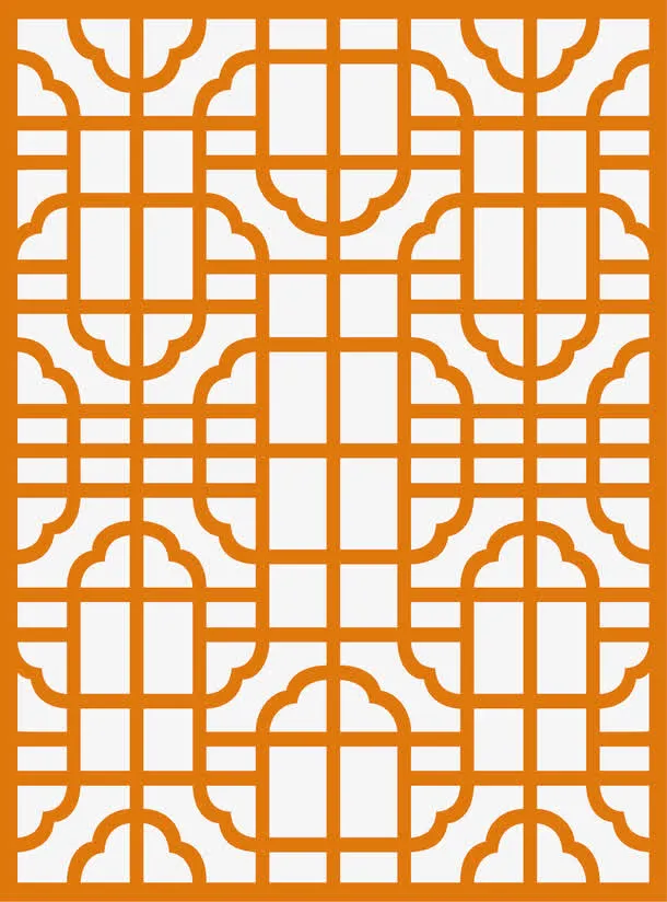 中式的古典古风窗棂免抠