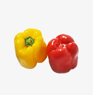 实物五彩菜椒免抠