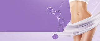 紫色瘦身美容医疗整容banner高清
