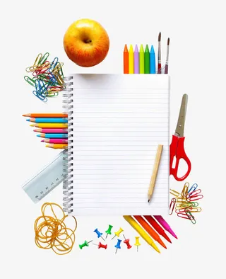 上课学习教育用具免抠