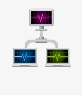 科技网络布局素材免抠