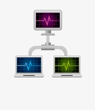 科技网络布局素材免抠