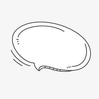 白色语言气泡文案背景免抠手绘/卡通卡通元素