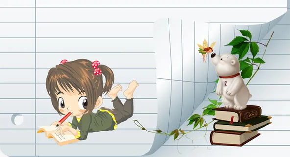 卡通人物纸张免抠