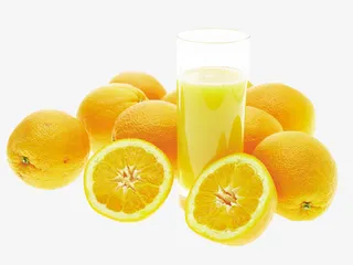 新鲜橙子橙汁免抠