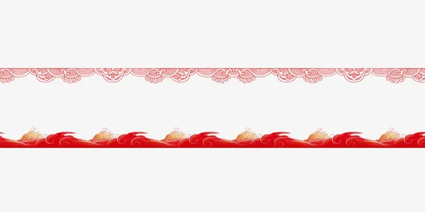 祥云中国风边框素材免抠