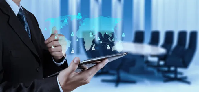 科技商务触屏背景banner