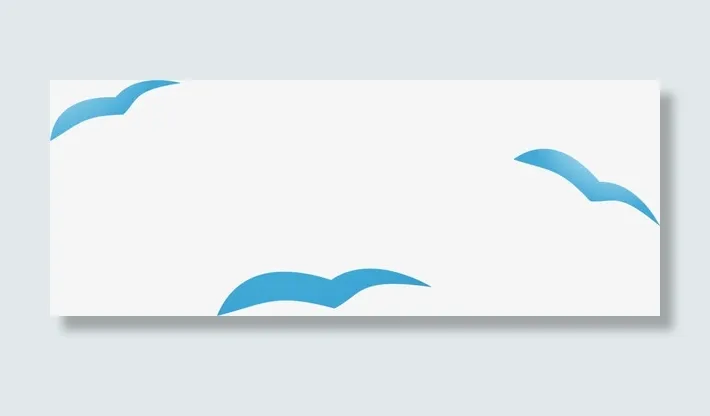 蓝色卡通飞鸟免抠