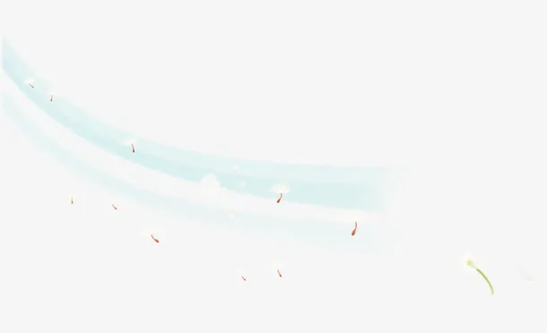 飘落的蒲公英免抠