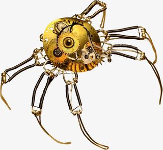 金属创意蜘蛛免抠