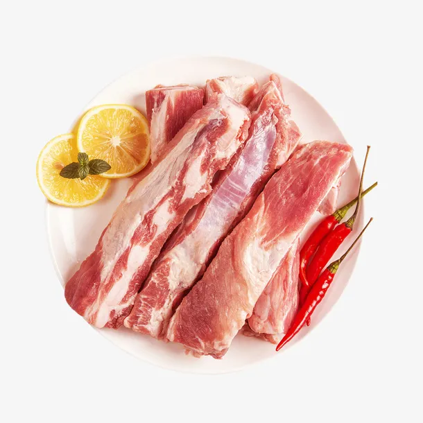 新鲜的猪骨头设计素材免抠