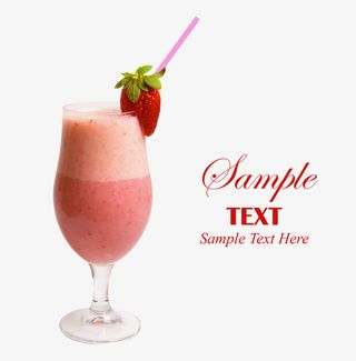 草莓奶昔免抠