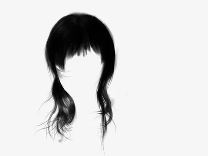 纯手绘头发 发丝免抠