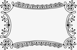 女装唯美装饰边框免抠