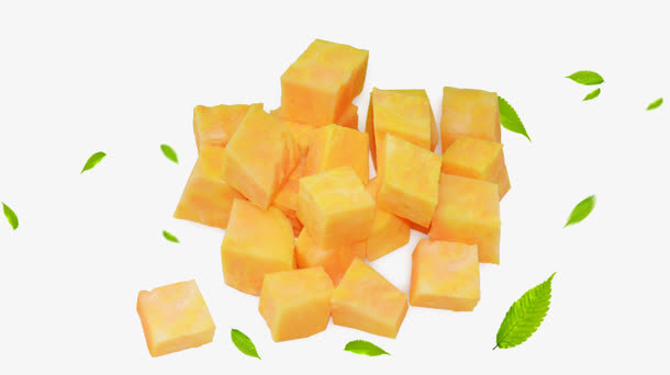 水果丁叶子免抠