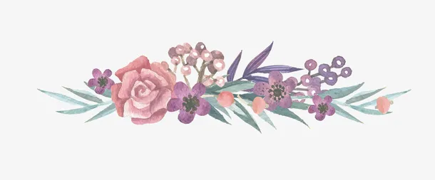 鲜花花边矢量图下载免抠