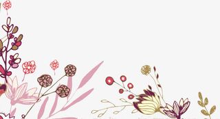 简约花纹素材免抠