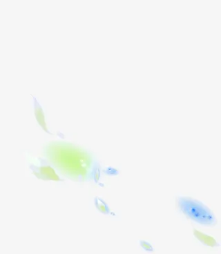 绿色清新花瓣漂浮素材免抠